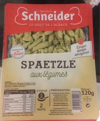 Spaetzle aux légumes - 3052420310068
