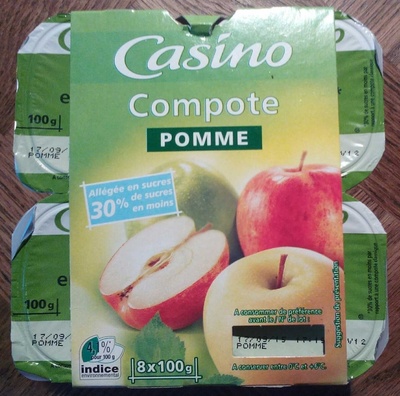 Compote Pomme allégée en sucres - 3222472863618
