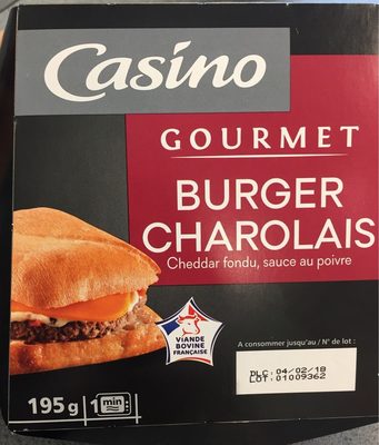 Burger charolais cheddar fondu, sauce au poivre - 3222476432452