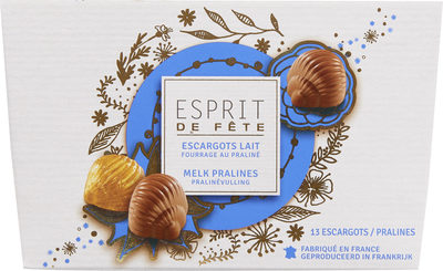 Escargots lait fourrage au praliné - 3245412414916
