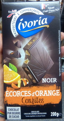 Chocolat Noir aux écorces d'orange confites - 3250390165484