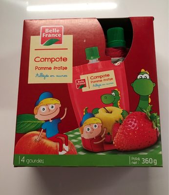 Compote pomme fraise - 3258561202037