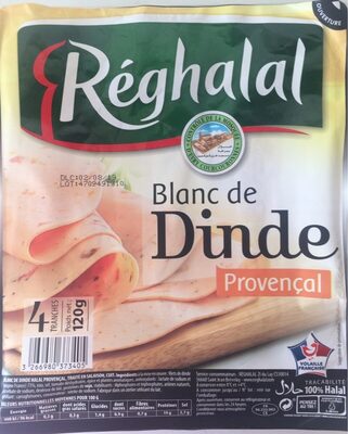 Reghalal, Blanc de provencale halal, la barquette de 4 tranches - 3266980373405