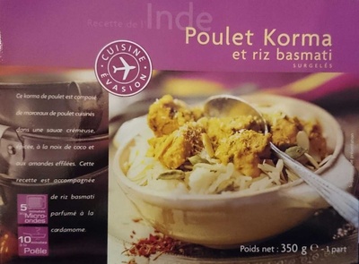 Poulet Korma et riz basmati - 3270160217403