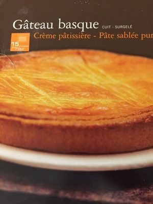 Gâteau Basque : Crème Pâtissière - Pâte sablée pur beurre - 3270160661350