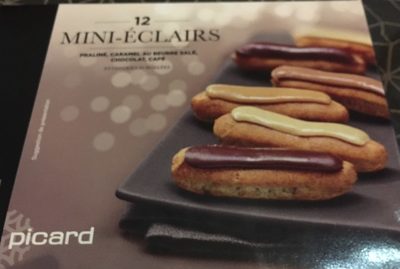 12 Mini-éclairs Praliné, Caramel Au Beurre Salé, Chocolat, Café - 3270160663170