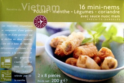 16 Mini-Mems (Poulet, Menthe, Légumes, Coriandre) - 3270160727315