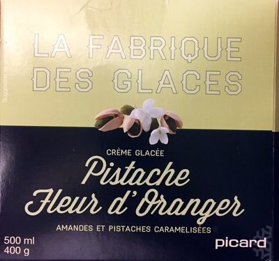 Creme glacée Pistache Fleur d'oranger - Amandes et pistaches - 3270160842827