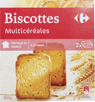 Biscottes multicéréales - 3270190197867