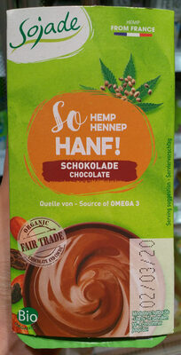 Delice De Chanvre Hemp Chocolate Organic - 3273227077347