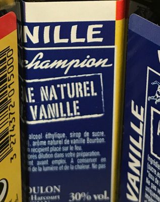 Arome naturel de vanille - 3274372015000