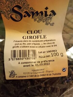Clou Girofle 100Gr, - 3276650130702
