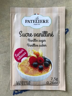 La Patelière Sucre vanilliné saveur intense le sachet de 7,5 g - 3278586411108