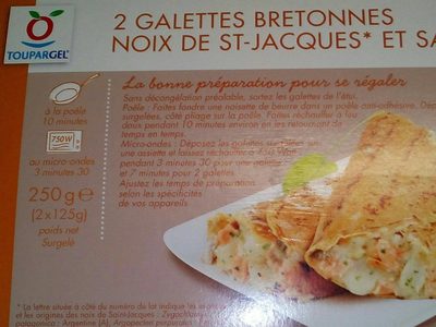 Galettes bretonnes noix de st Jacques et saumon - 3282741660676