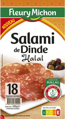 Salami de Dinde HALAL - 18 tranches environ - 3302740625022