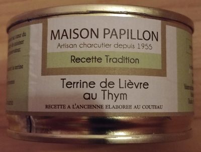 Terrine De Lièvre Au Thym Maison Papillon - 3306111000029