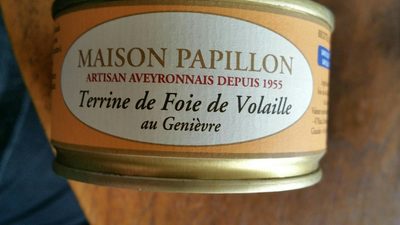 Terrine De Foie De Volaille Au Genièvre Maison Papillon - 3306111000081