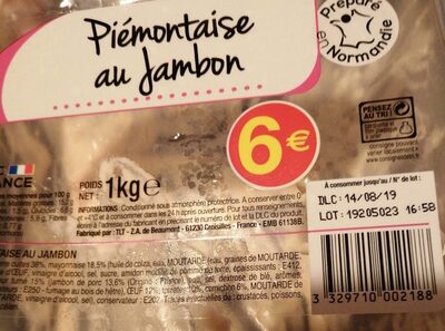 Piémontaise au Jambon - 3329710002188