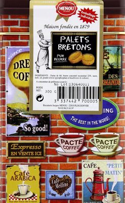 Palets Bretons Pur beurre (boite métal) - 3337442700005