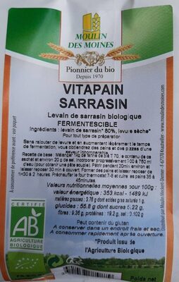 Vitapain Sarrasin - 3347437779879