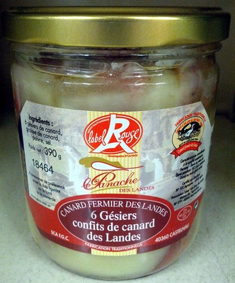 6 Gésiers confits de canard des Landes - 3356650022310