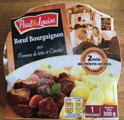 Boeuf Bourguignon aux pommes de terre et carottes - 3379670004074