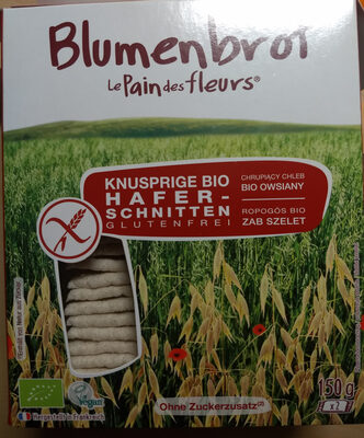 Blumenbrot knusprige Bio Haferschnitten glutenfrei - 3380380078019