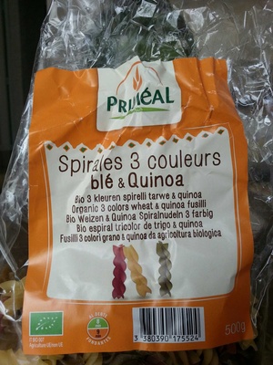 Spirales 3 couleurs blé & quinoa - 3380390175524