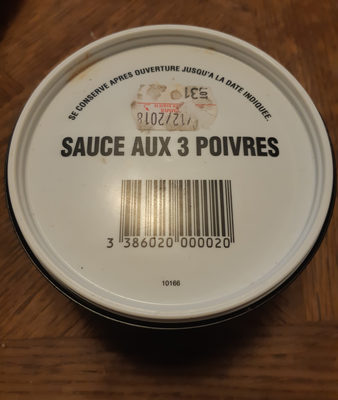 Sauce aux 3 poivres - 3386020000020