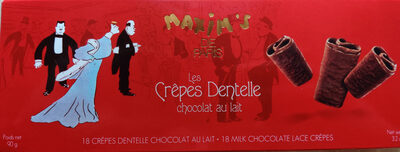 18 Fines Crêpes Dentelle Enrobées De Chocolat Au Lait - 3391860002189