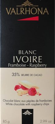 Tablette Chocolat Blanc Aux Pépites De Framboise - 3395328120965