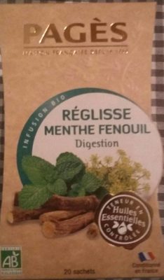 Infusion bio réglisse menthe fenouil - 3398984220062