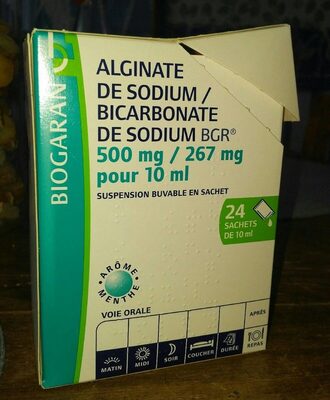 Alginate de sodium /bicarbonate de sodium - 3400930026946