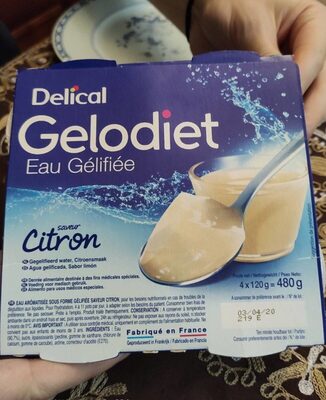 Delical Gelodiet Eau Gélifiée Saveur Citron - 4 Pots De - 3401275378554