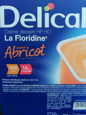 Crème dessert HP HC La Floridine saveur Abricot - 3401297026204