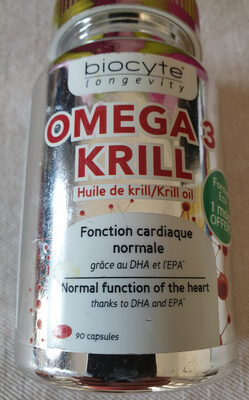 Oméga 3 Krill - 90 Gélules - Biocyte - 3401560193350
