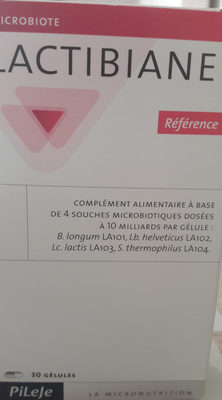 Pilèje Lactibiane Référence 30 Gélules - 3401560504828