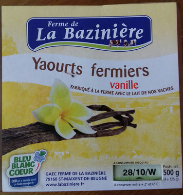Yaourts fermiers vanille - 3415292412481