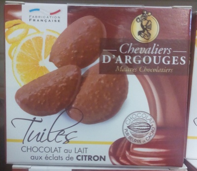 Tuiles Chocolat au Lait aux Éclats de Citron - 3421371510283