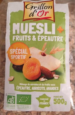 Muesli+ Aux Fruits Et à L'épeautre - 500G - Grillon D'or - 3421557107061
