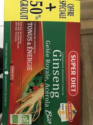 Ginseng Gelée Royale Acérola bio - 3428881245308