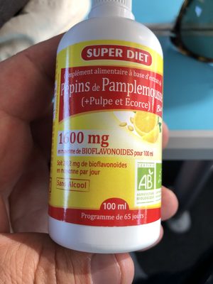 Pépins de pamplemousse pulpe et Écorce - 3428881810001