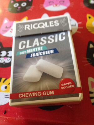 Ricqlès Classic Chewing-Gum Sans Sucres Goût Menthe Fraicheur - 3428884020001