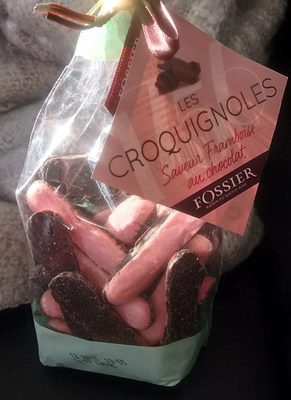 Croquignoles saveur framboise au chocolat - 3435071070022