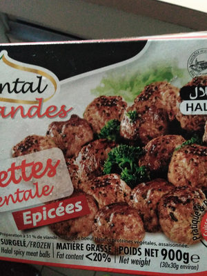 Boulettes de boeuf Halal Oriental Viandes - 3436590010285