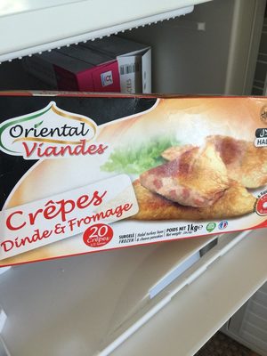 Crepes Dinde Fromage Halal 20 Crepes 1Kg - 3436590660015