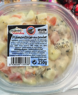Piémontaise au Poulet - 3436598133238