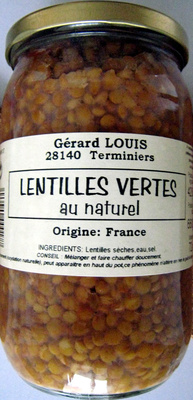 Lentilles vertes au naturel - 660 g - Gérard Louis - 3446400000177