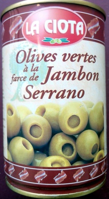 Olives Vertes à la Farce de Jambon Serrano - 3450120006999