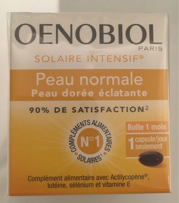 Oenobiol Solaire Intensif Peau Doree Eclatante 30 Capsules - 3458754546447